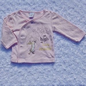 I Love You side snap shirt rabbit bunny